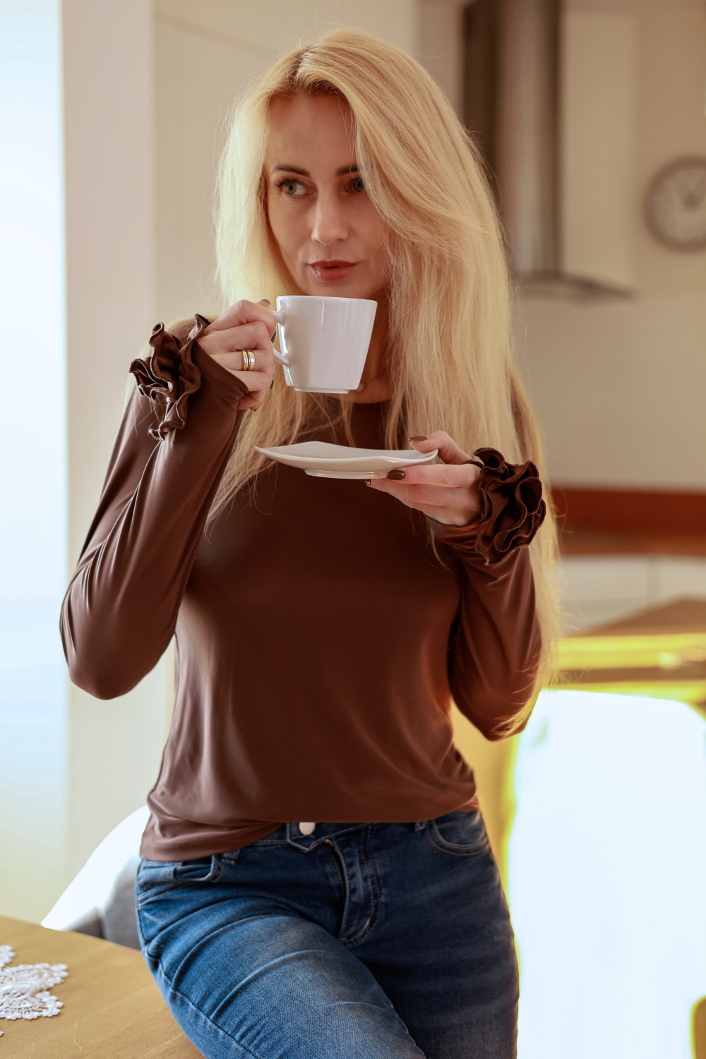 Bluzka Model Nessy Brown - Mirale - obrazek 4