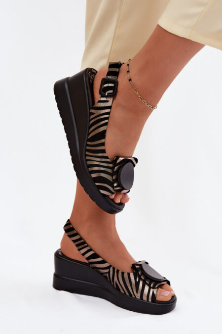Sandały Model Artiker 58C0295 Black/Gold - Step in style