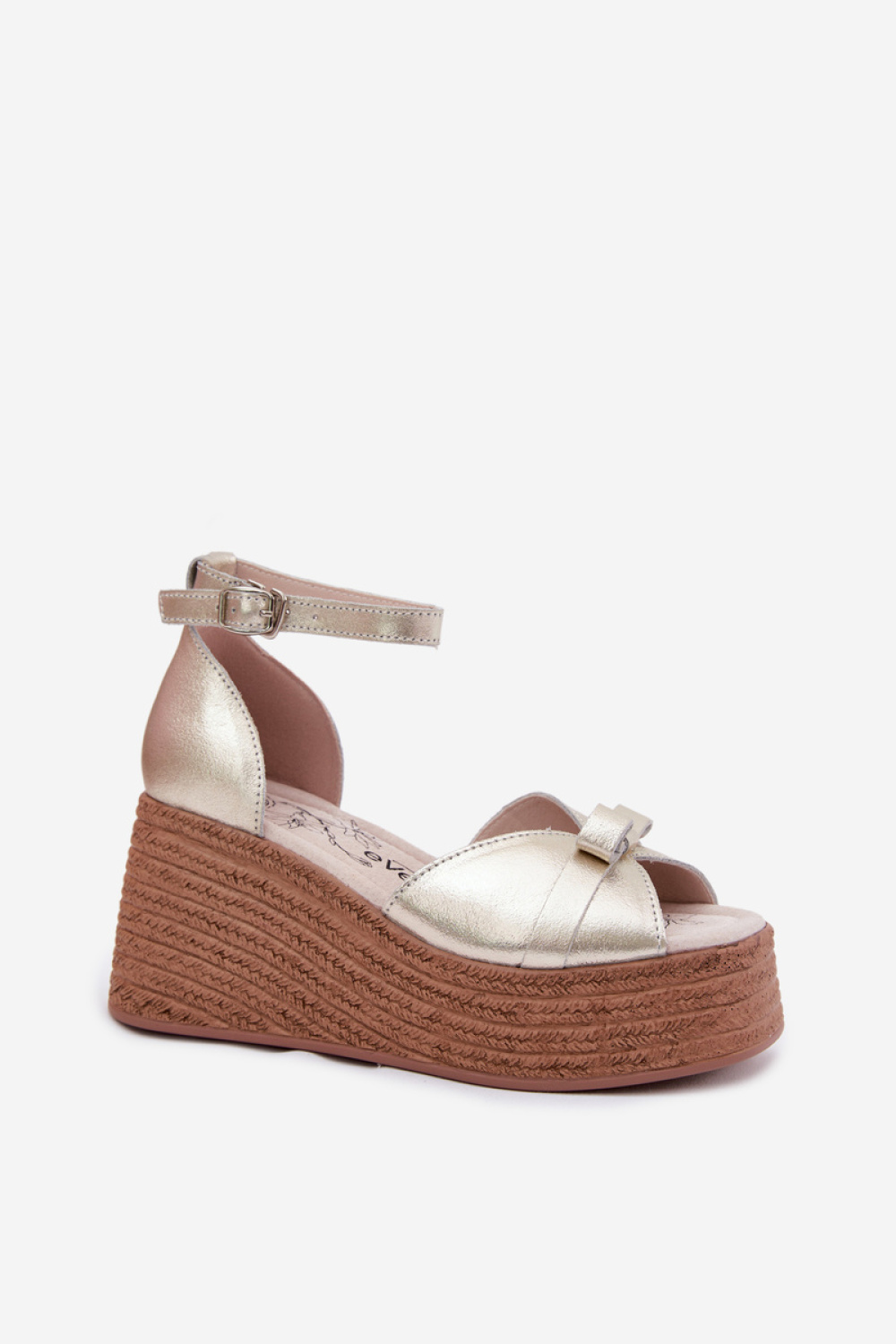Sandały Model Ashen 26SD18-9812 Gold - Step in style - obrazek 2