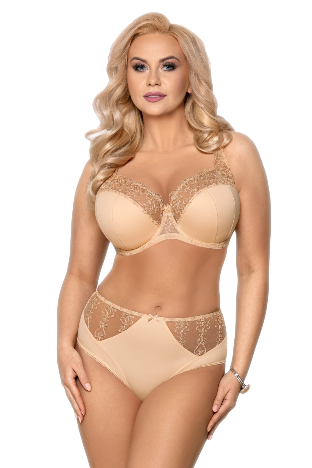 Biustonosz Soft Biustonosz Semi-soft Model VB-355 Max Beige - Vena