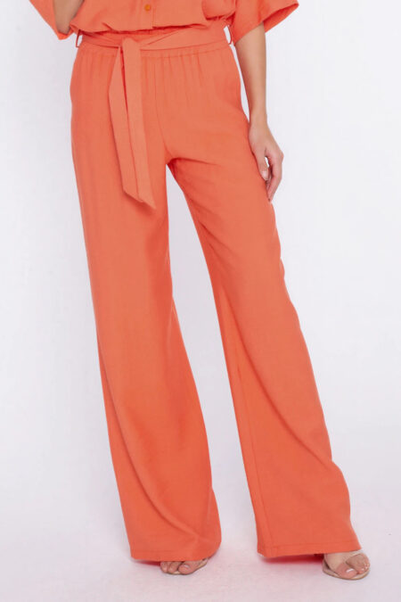 Spodnie wide leg SD135 Orange - Nife