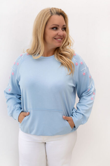 Bluza Damska Model RV-BL-A1210.98 Light Blue - Relevance