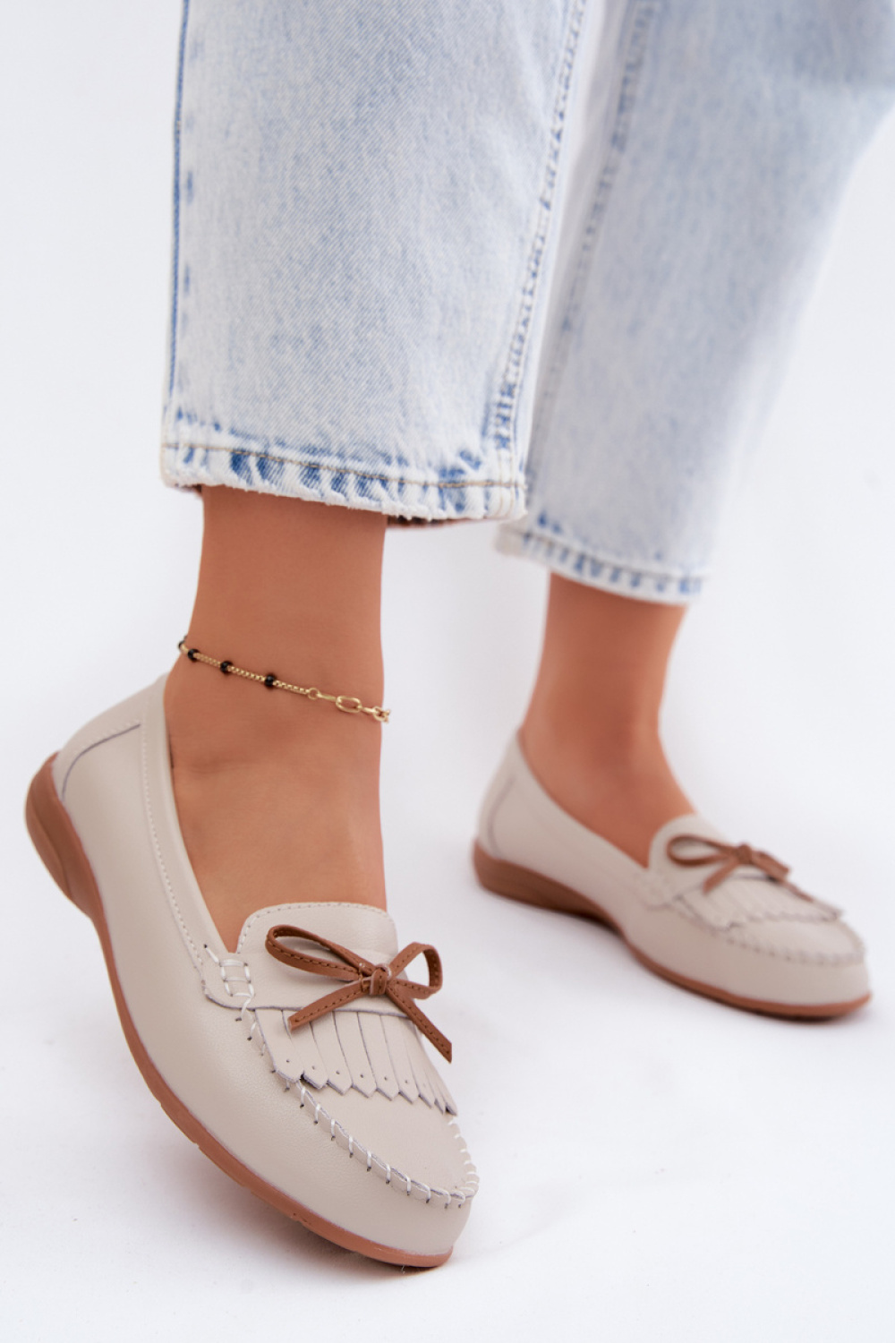 Mokasyny Model Vantae 26PB18-9799 Beige - Step in style