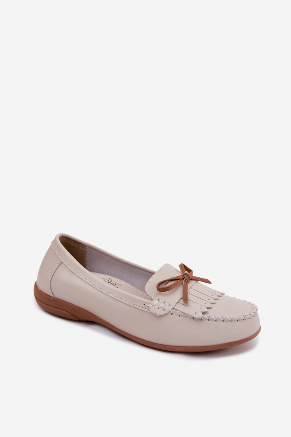 Mokasyny Model Vantae 26PB18-9799 Beige - Step in style - obrazek 2