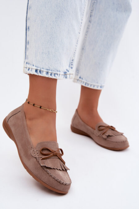 Mokasyny Model Vantae 26PB18-9800 Dark Beige - Step in style