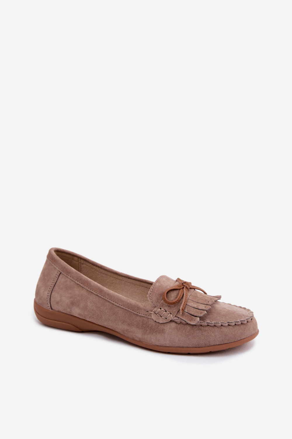 Mokasyny Model Vantae 26PB18-9800 Dark Beige - Step in style - obrazek 2