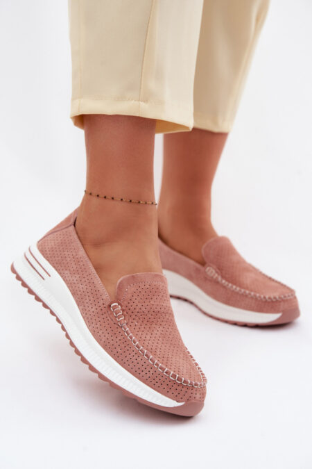 Mokasyny Model Pevina 26PB32-9793 Pink - Step in style