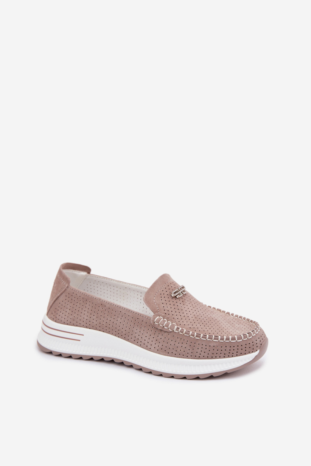 Mokasyny Model Demela 26PB32-9793 Dark Beige - Step in style - obrazek 2