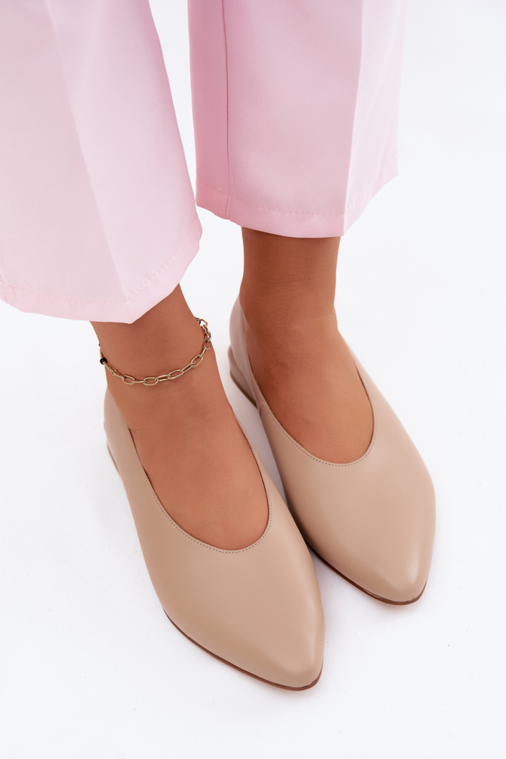 Baleriny Model Hoshi 26PB24-9866 Beige - Step in style - obrazek 3