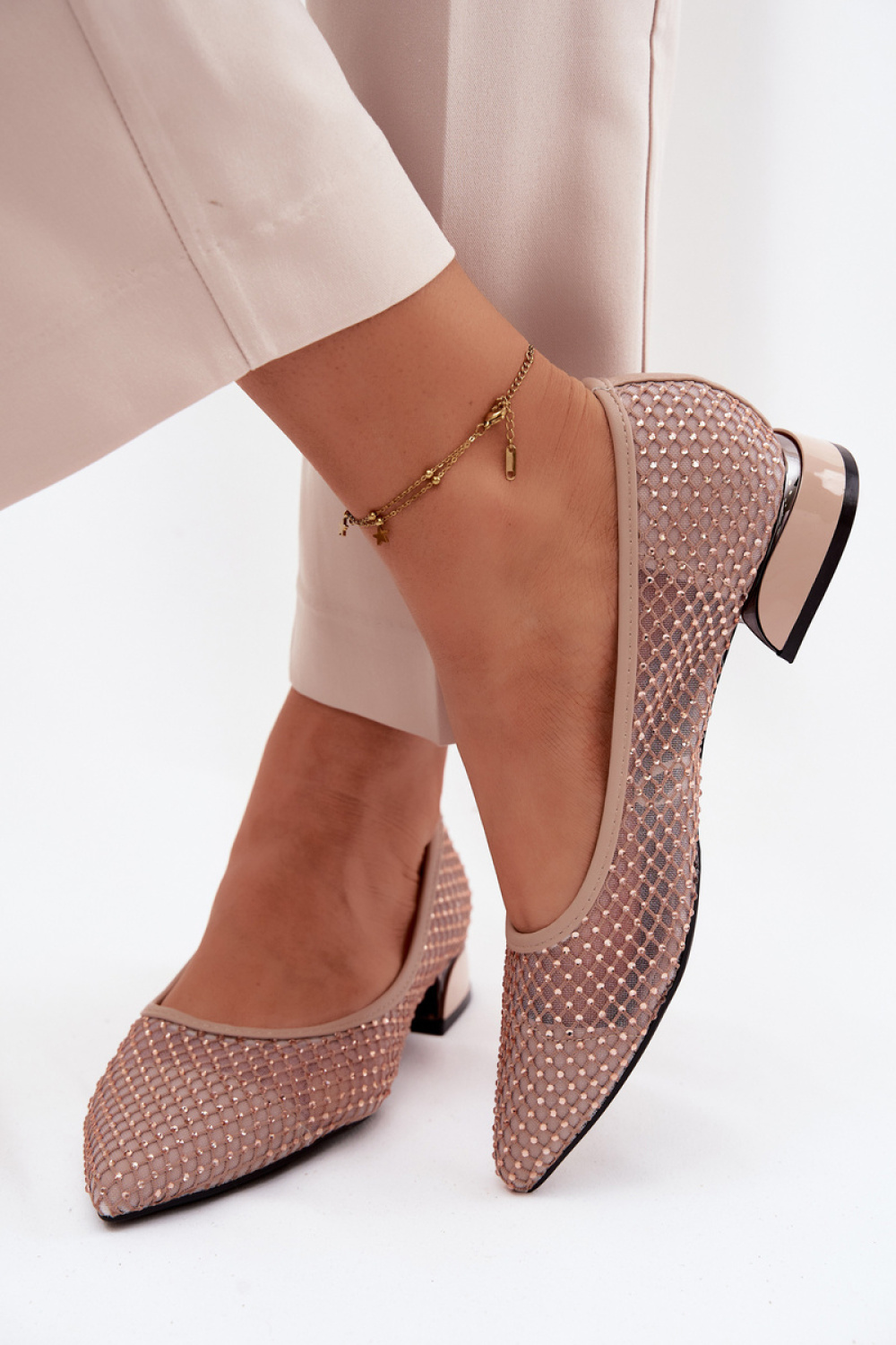 Baleriny Model Vinceza 62294 Beige - Step in style - obrazek 3