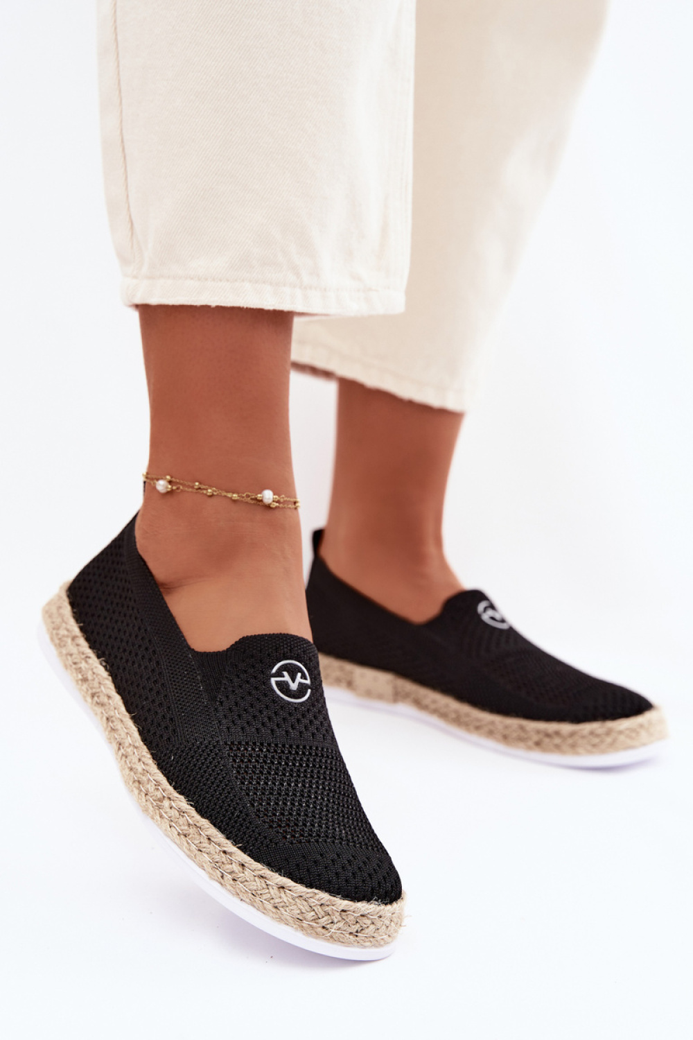 Espadryle Model Vinceza 13659 Black - Step in style