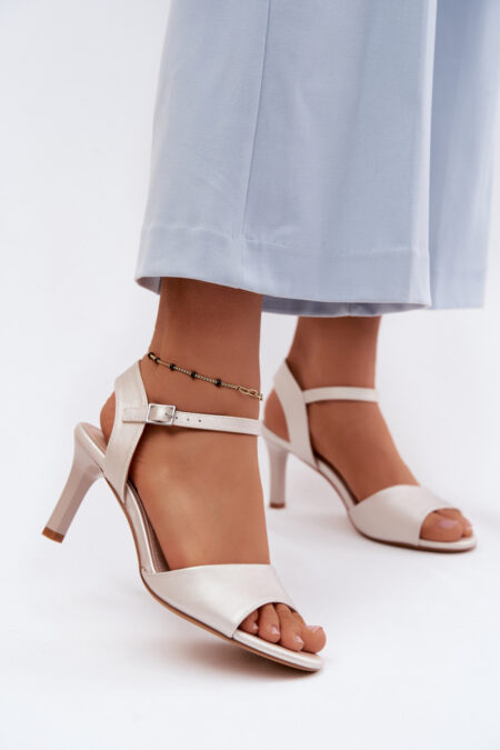 Sandały Model Sergio Leone SK347 Silver - Step in style