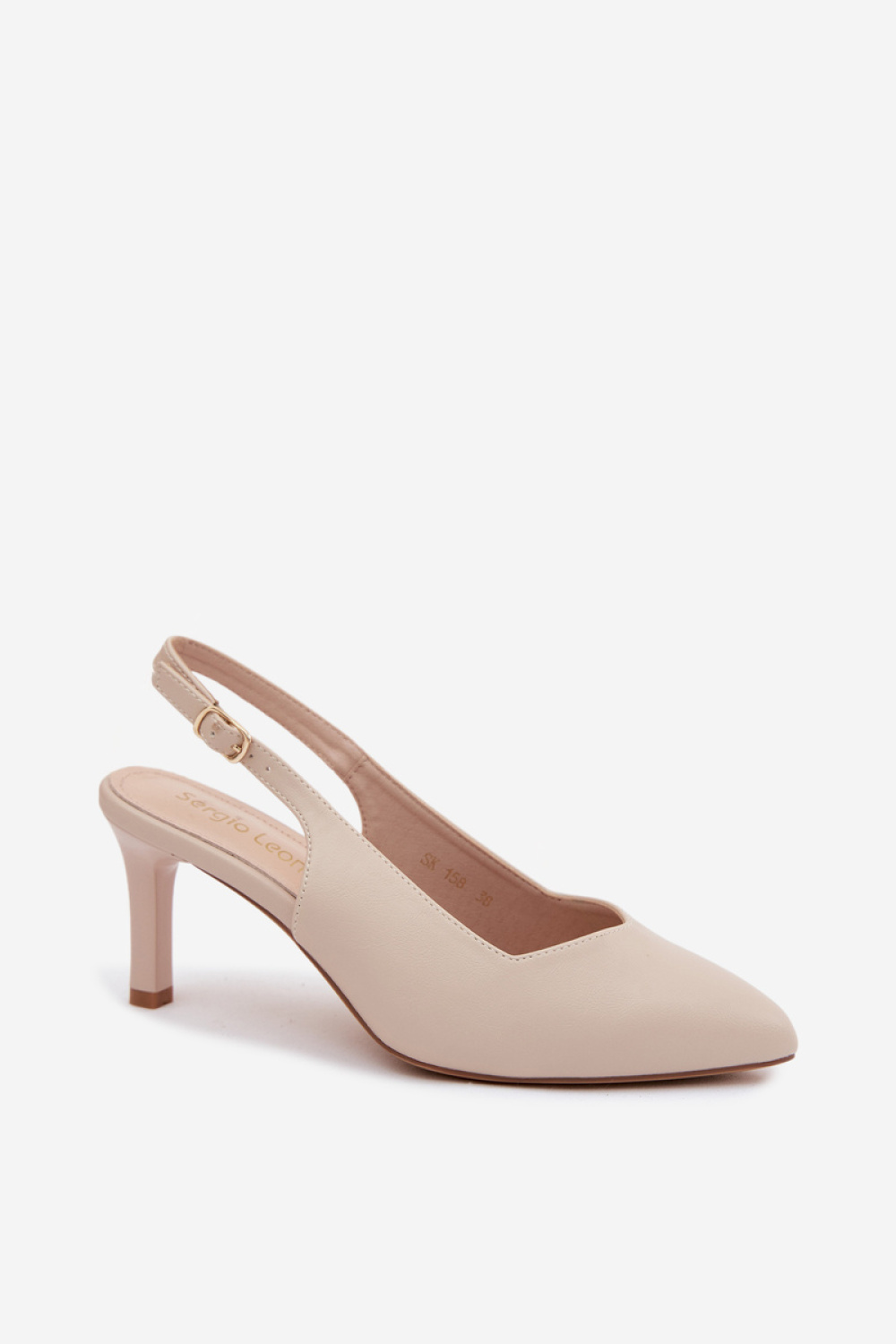 Sandały Model Sergio Leone SK158 Beige - Step in style - obrazek 2