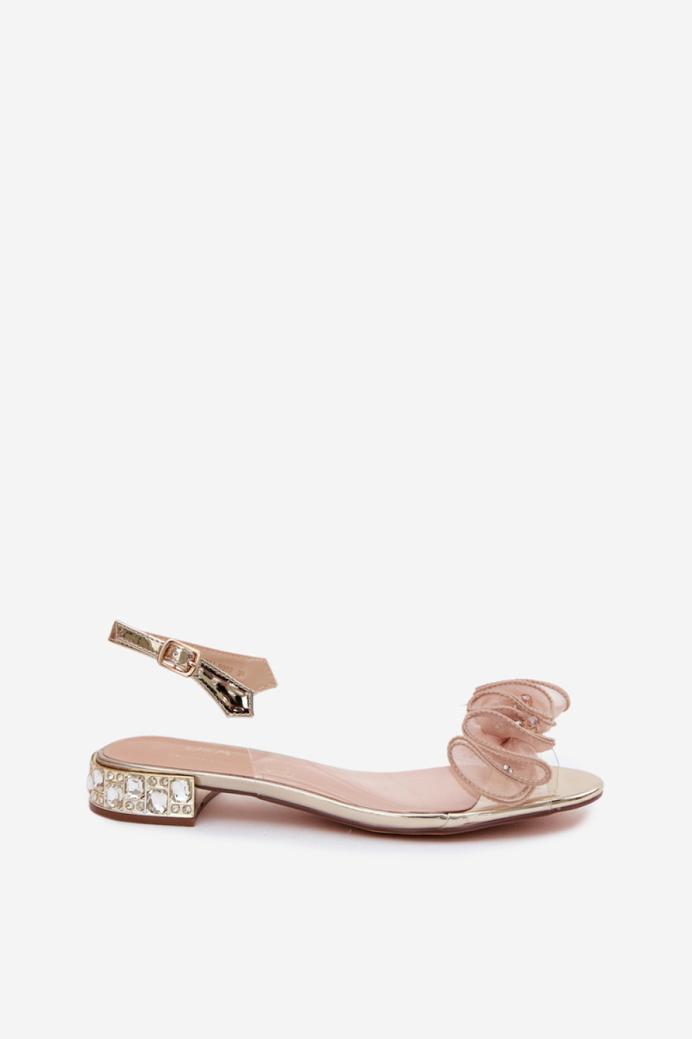 Sandały Model DA MR61-9002 Gold - Step in style - obrazek 2
