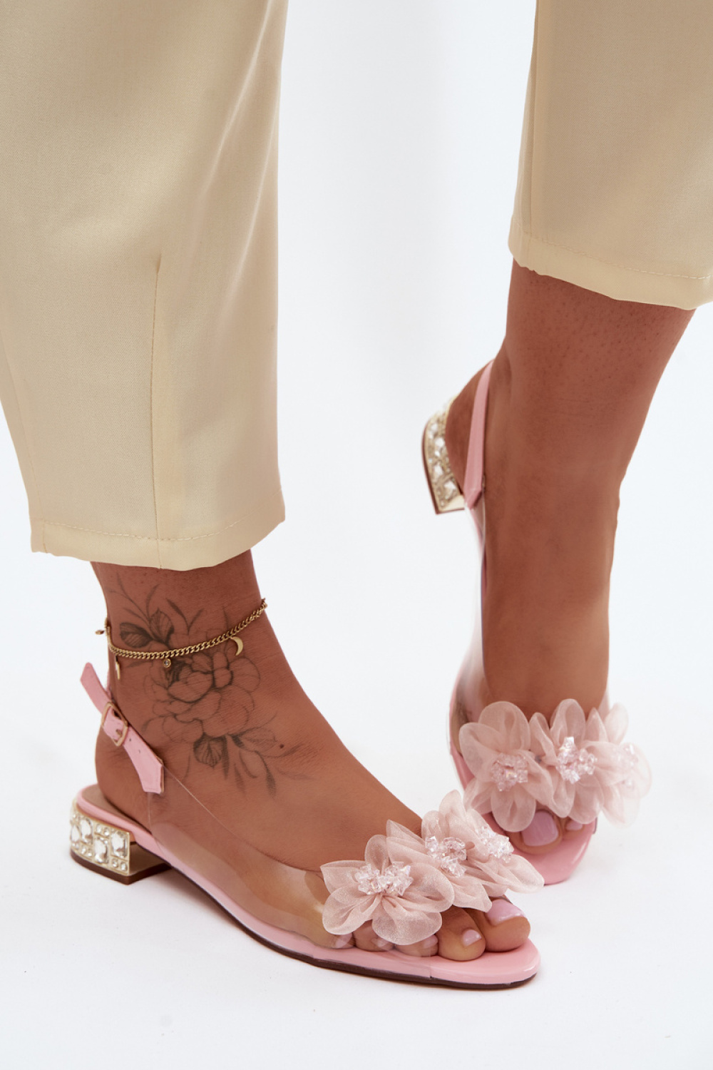 Sandały Model DA MR61-9006 Pink - Step in style - obrazek 3
