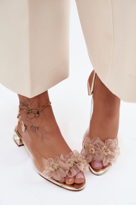 Sandały Model DA MR61-9006 Gold - Step in style