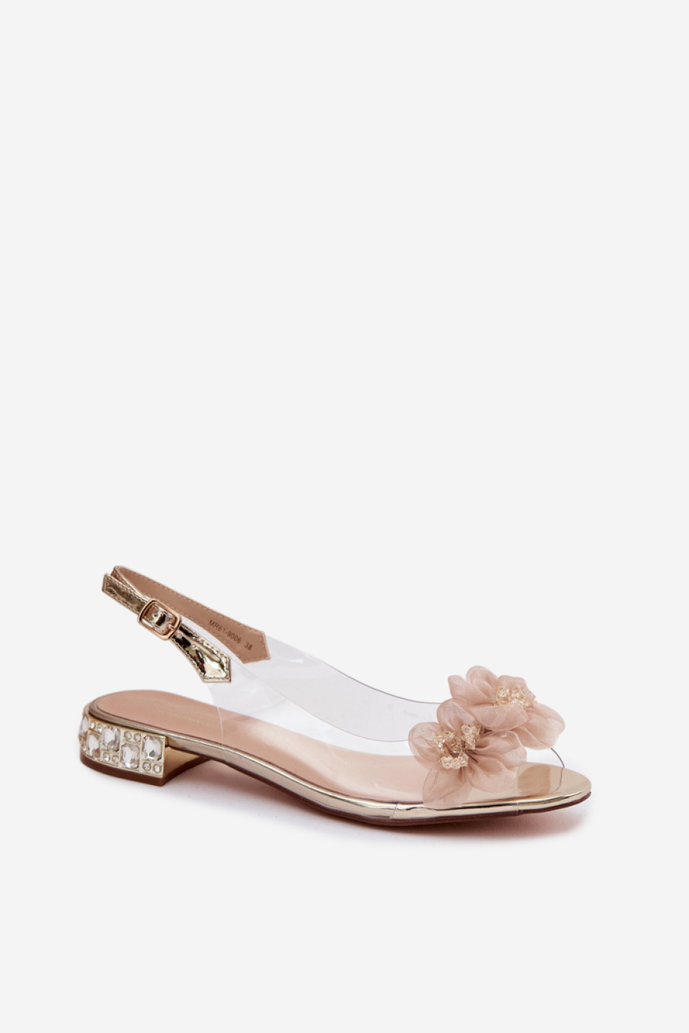 Sandały Model DA MR61-9006 Gold - Step in style - obrazek 2