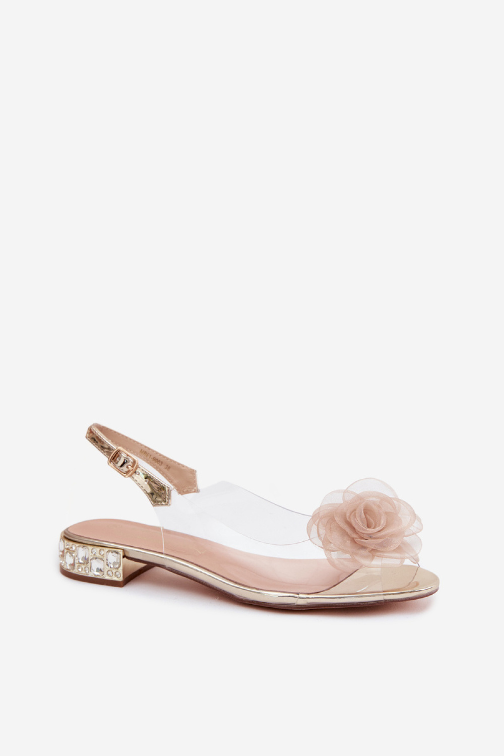 Sandały Model DA MR61-9003 Gold - Step in style - obrazek 2
