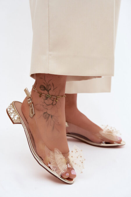 Sandały Model DA MR61-9001 Gold - Step in style