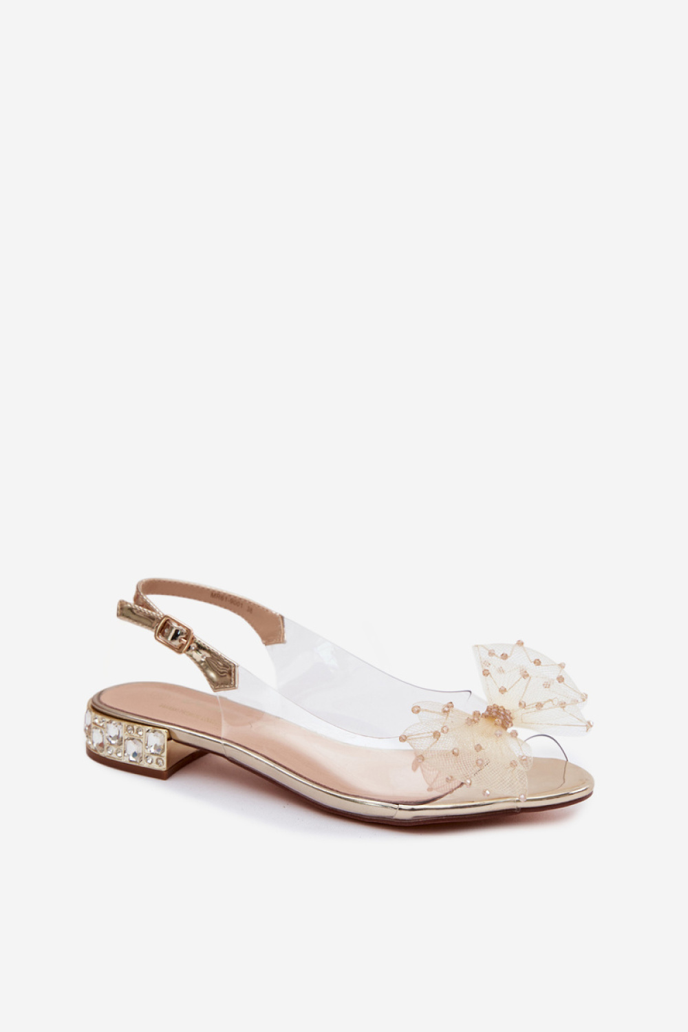 Sandały Model DA MR61-9001 Gold - Step in style - obrazek 2