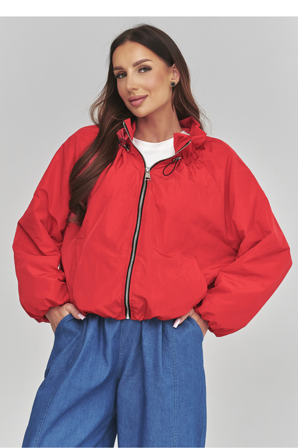 Kurtka Damska Model C58 Red - Makadamia