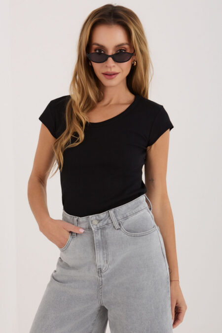 Tshirt Damski Model RV-TS-A1360.02P Black - Rue Paris