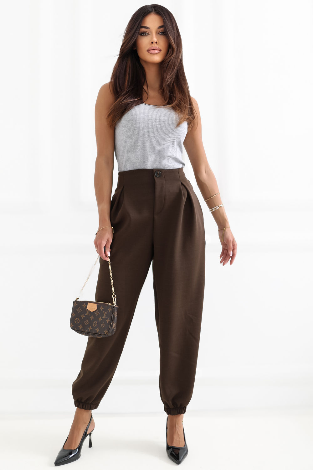 Koszulka Top Model RV-TP-A1344.08P Grey - Rue Paris - obrazek 2