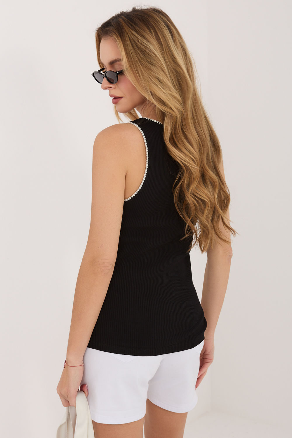 Koszulka Top Model RV-TP-A1344.08P Black - Rue Paris - obrazek 3