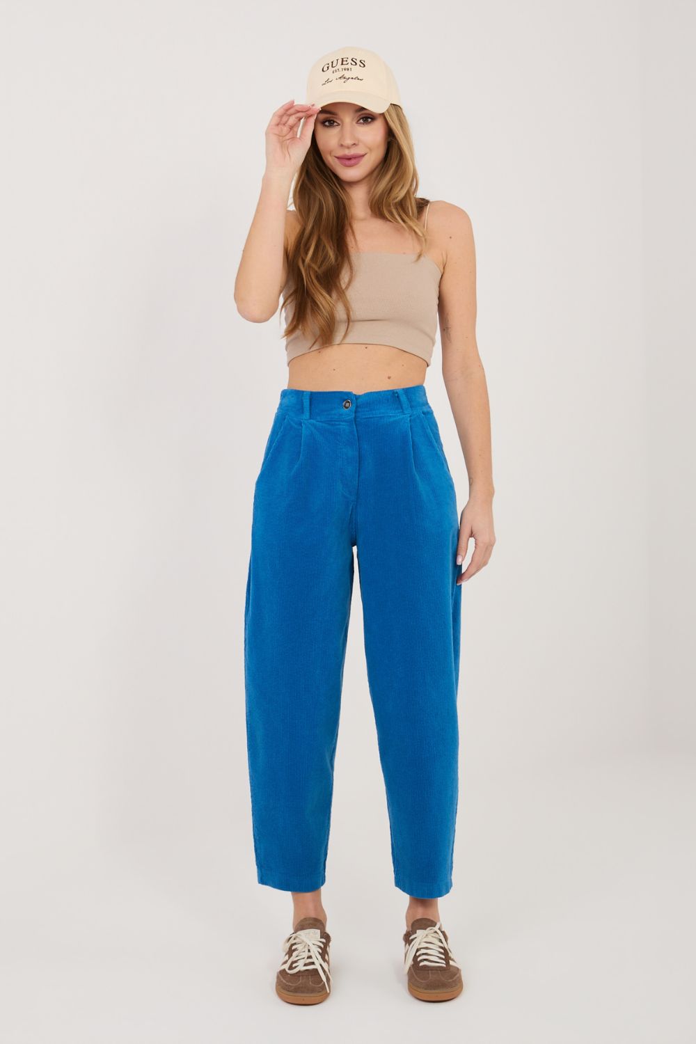 Spodnie Damskie Model IT-SP-FL8916.80 Cobalt - Rue Paris - obrazek 3