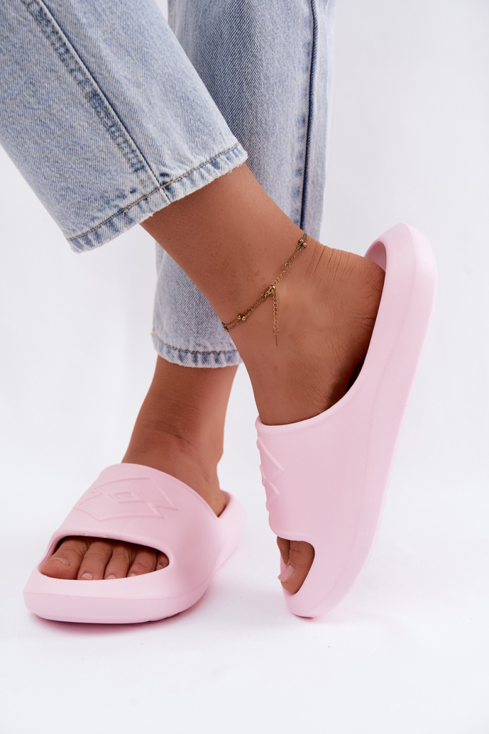 Sandał Klapki Model Lotto Slay 2400471U Pink - Step in style - obrazek 3
