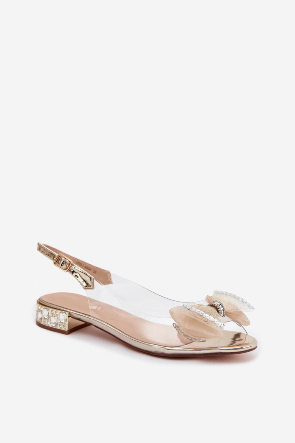Sandały Model DA MR61-9004 Gold - Step in style - obrazek 2