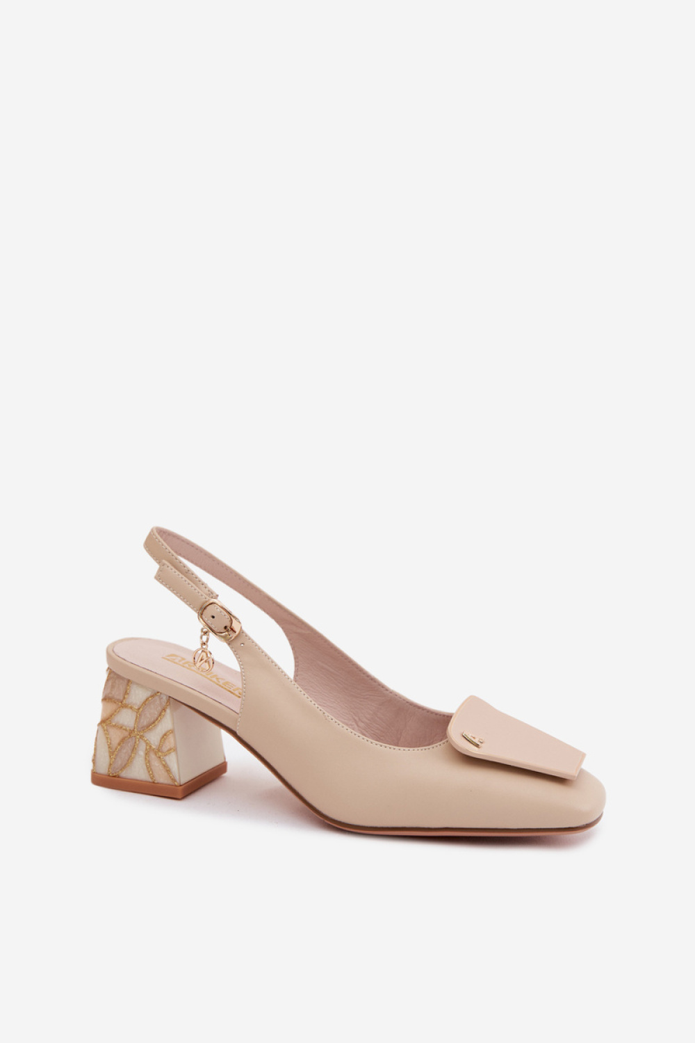 Czółenka Model Artiker 58C0672 Beige - Step in style - obrazek 2
