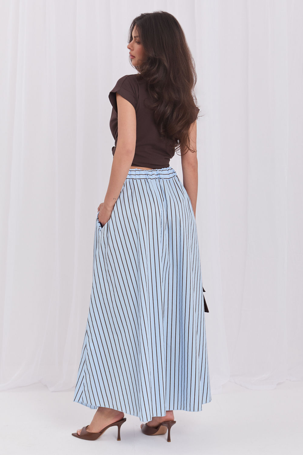 Spódnica Model MI-SD-4349.74 Light Blue - Italy Moda - obrazek 3