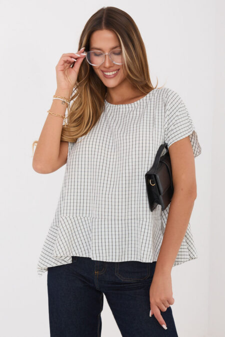 Bluzka Model IT-BZ-FL10332.80 Ecru - Italy Moda