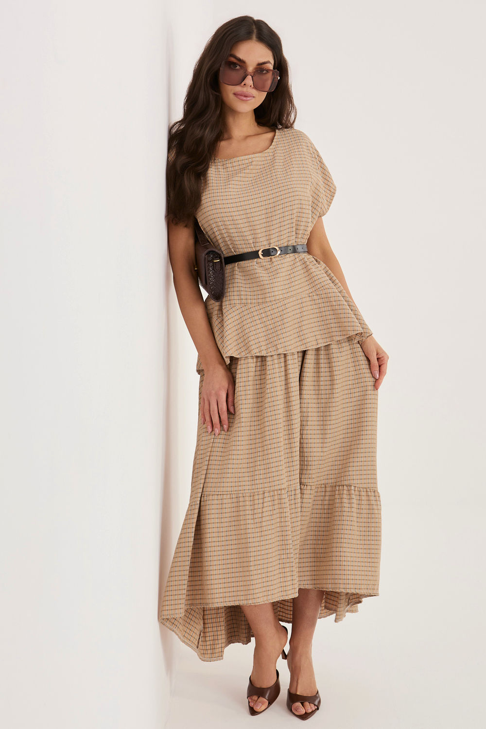 Bluzka Model IT-BZ-FL10332.80 Camel - Italy Moda - obrazek 2