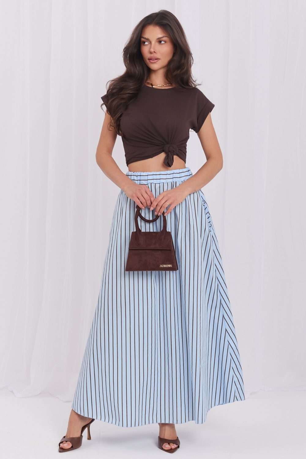 Spódnica Model MI-SD-4349.74 Light Blue - Italy Moda - obrazek 4