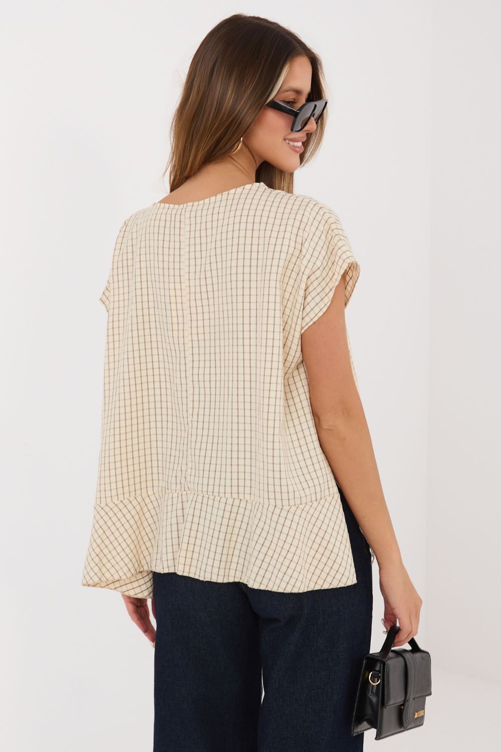 Bluzka Model IT-BZ-FL10332.80 Beige - Italy Moda - obrazek 4