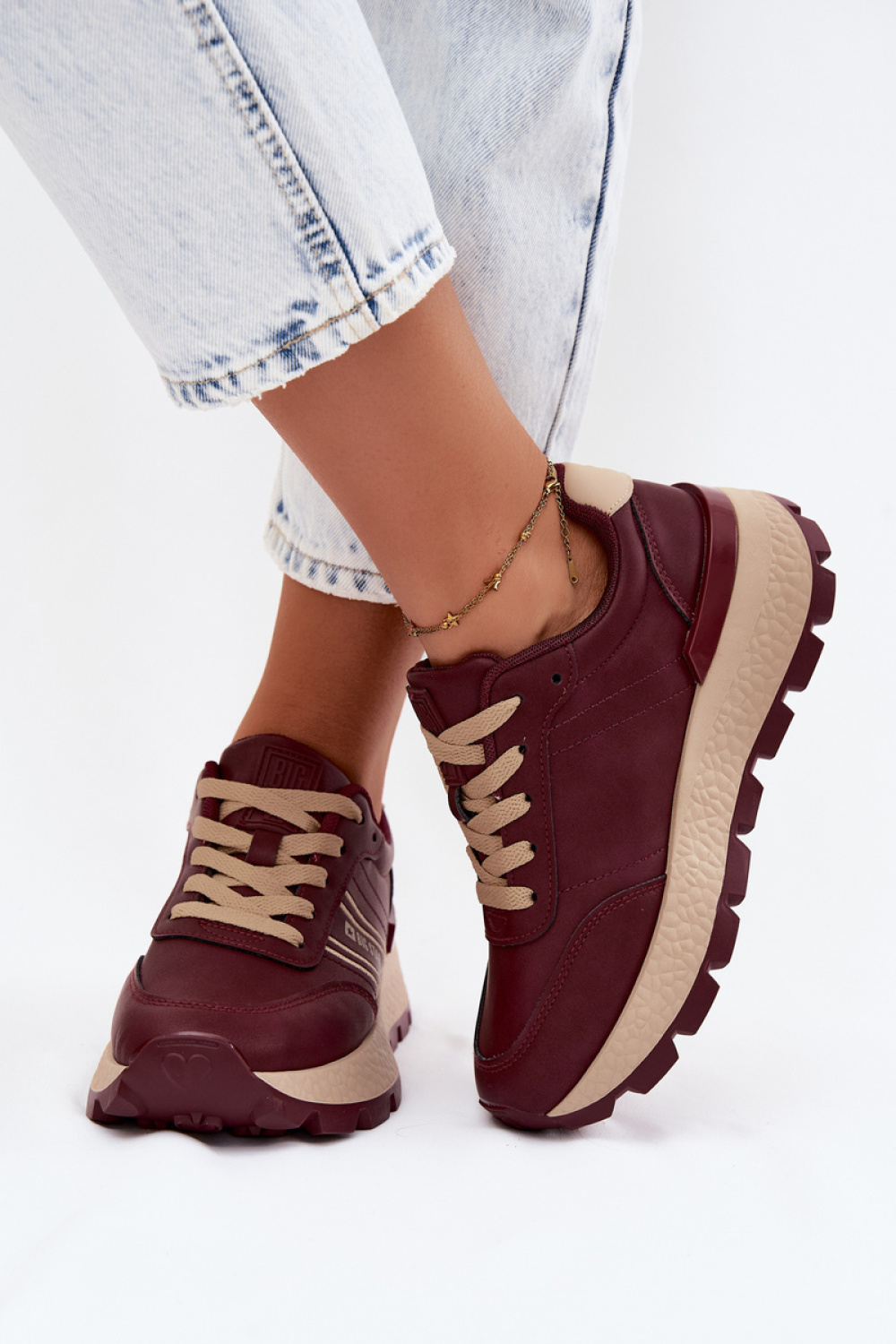 Buty Sportowe Model Big Star UU274041 Bordo - Step in style - obrazek 3