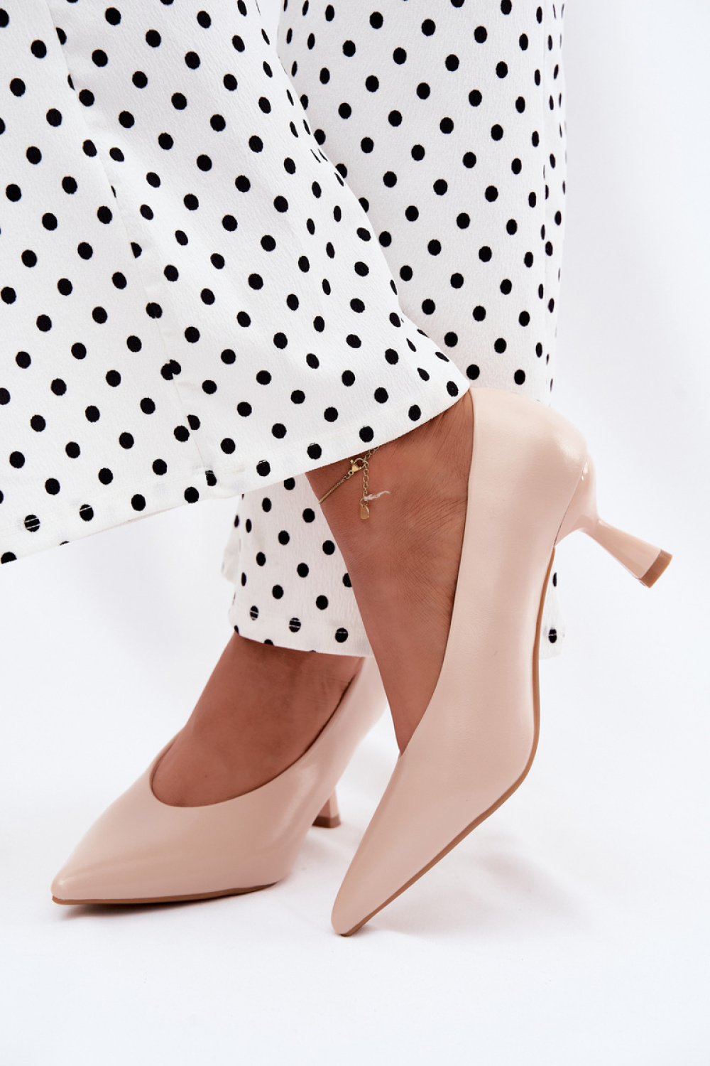 Czółenka Model Silenta 5645 Beige - Step in style - obrazek 3