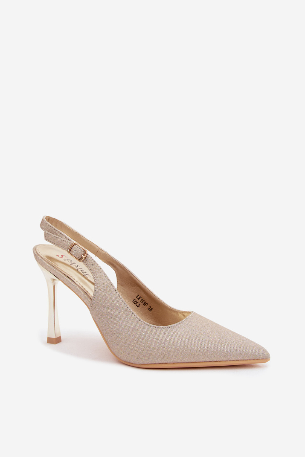 Szpilki Model Mercella LE169 Gold - Step in style - obrazek 2