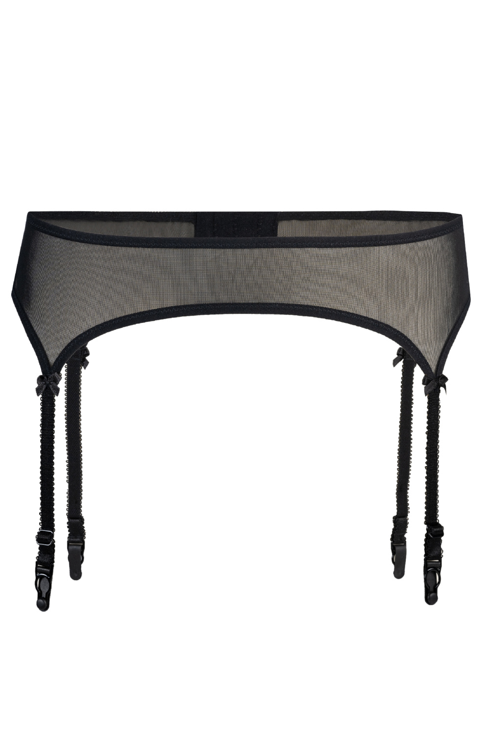 Gorsety, body, pasy Pas do pończoch Model Ella 228 Black - Teyli - obrazek 4