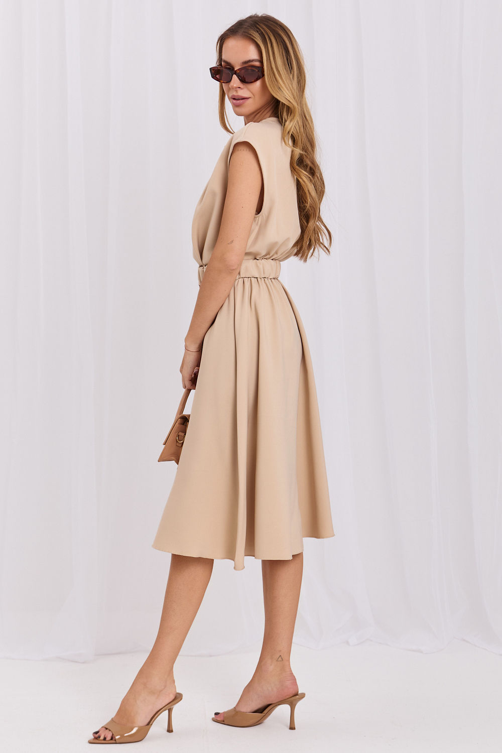 Sukienka Model MI-SK-3430-1.01 Beige - Italy Moda - obrazek 2
