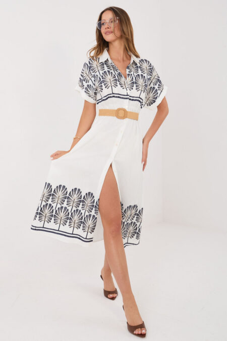 Sukienka Model IR-SK-2689-2.87 White/Navy - Italy Moda