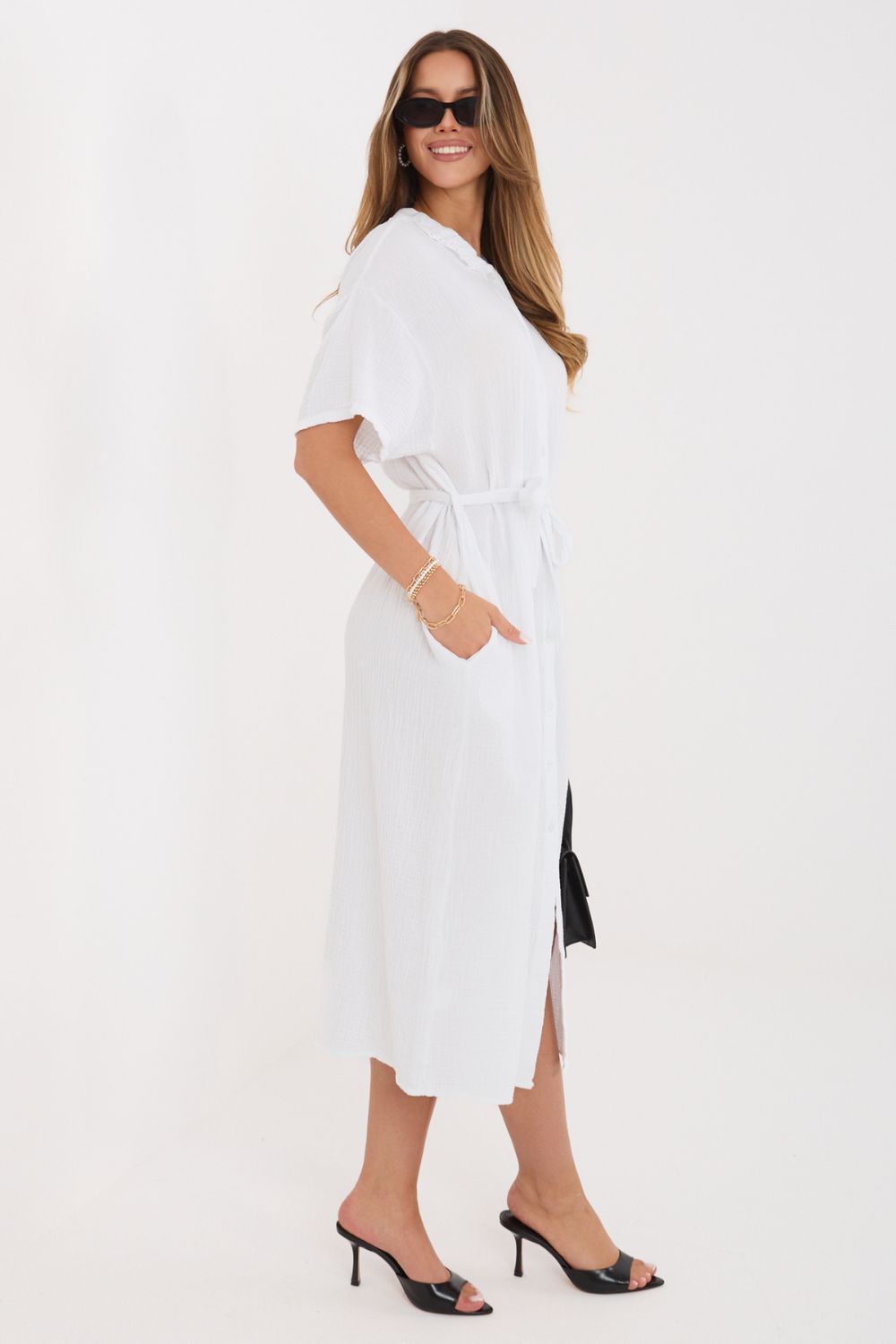 Sukienka Model MI-SK-3426.91 White - Italy Moda - obrazek 3
