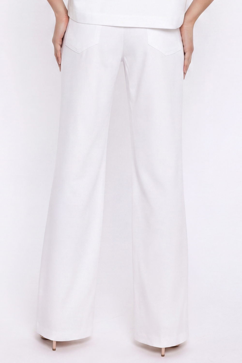 Spodnie Jeansowe spodnie bootcut SD140 White - Nife - obrazek 3