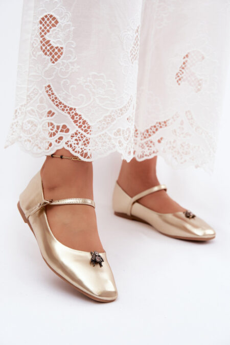 Baleriny Model Pinea 6672 Gold - Step in style