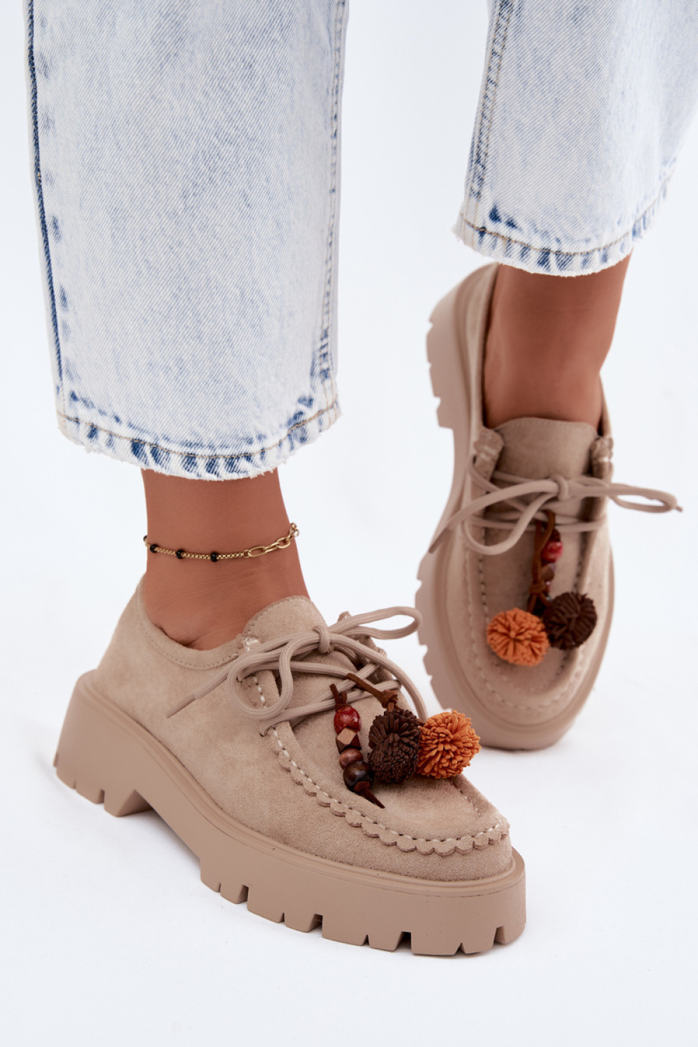 Półbuty Model Melonia G514 Beige - Step in style
