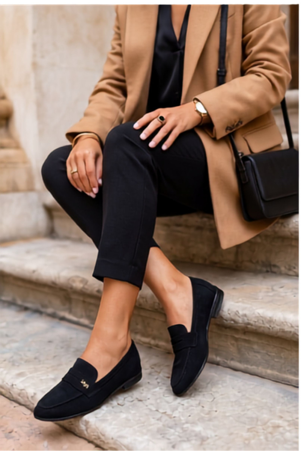 Mokasyny Model Prestelle T682 Black - Step in style