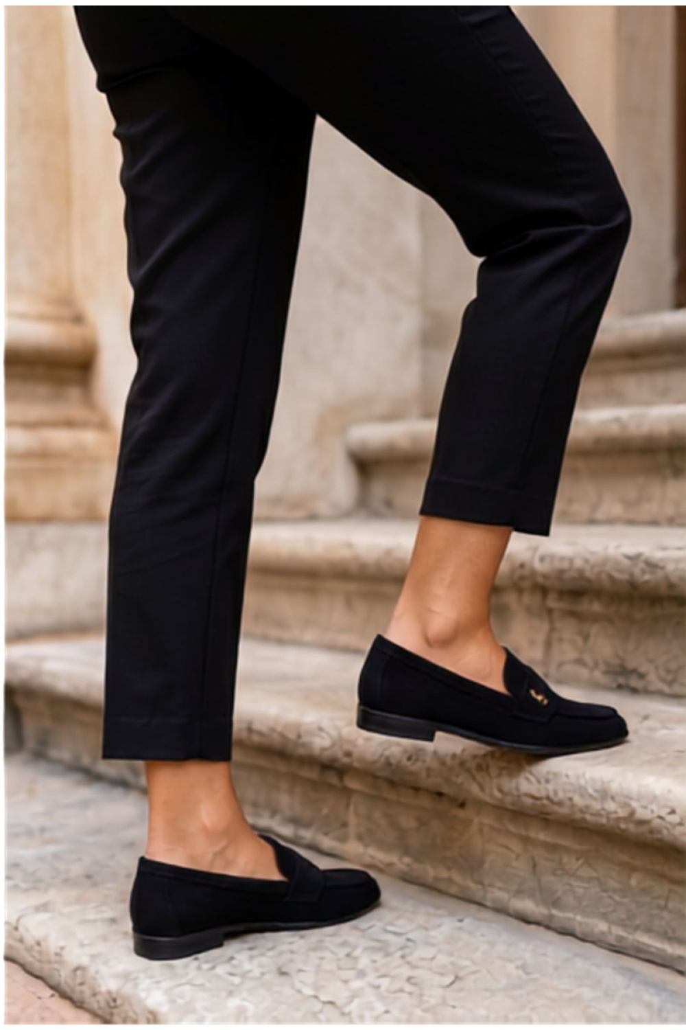 Mokasyny Model Prestelle T682 Black - Step in style - obrazek 3