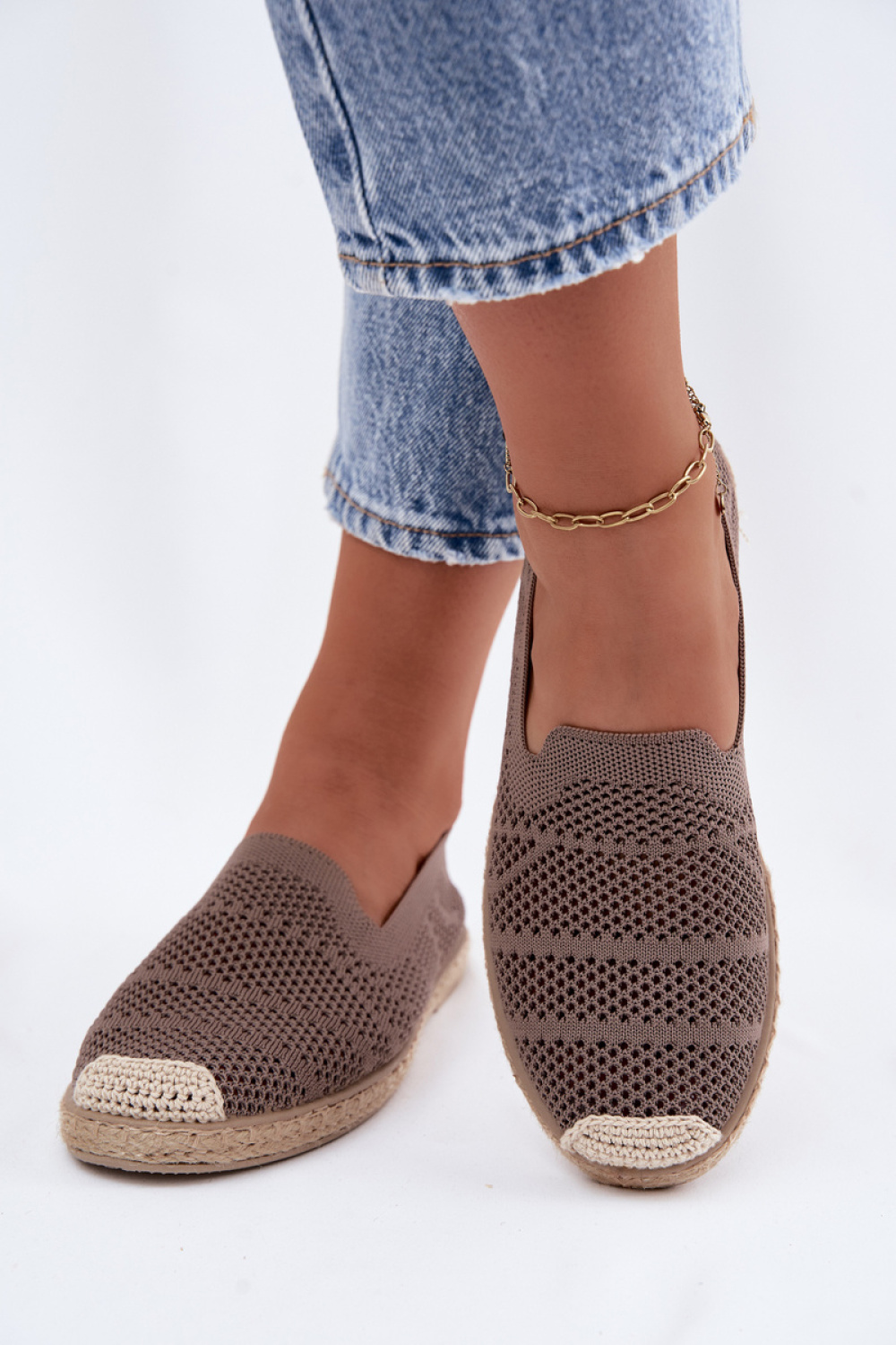 Espadryle Model Candessa RE30 Khaki - Step in style - obrazek 3
